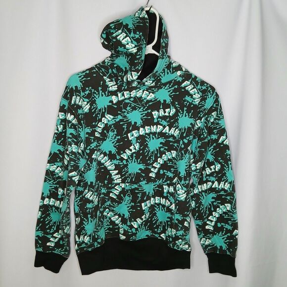 Eighty Eight Boys Fleece Hoodie Sweatshirt Retro 80s Cotton Blend Pocket sz: Lg - Picture 1 of 5